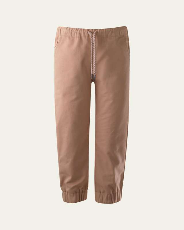 Boy's Cotton Chino Joggers, Size 2-10